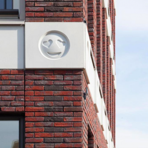 Emoji Architecture: A building facade inspired by emojis | Modelo Blog