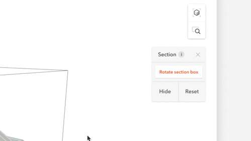 Rotation section box in Modelo allows you to view from any angle or direction